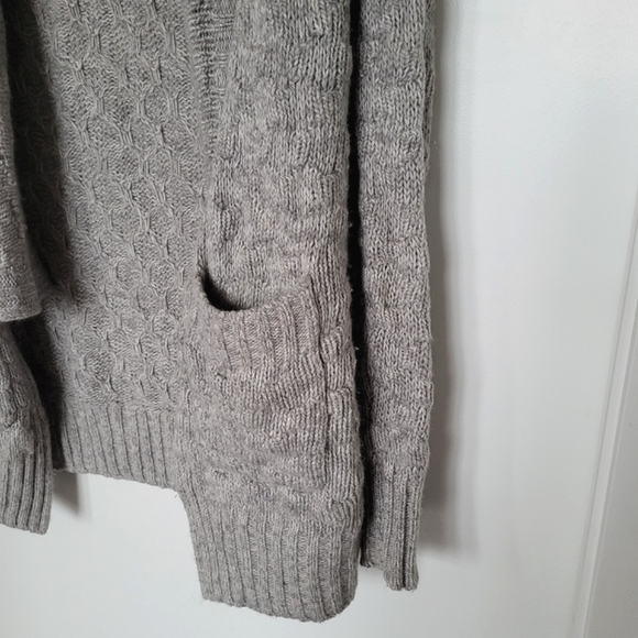 Aritzia Talula  Greenpoint Open Front Pocket Knit Cashmere Lambswool Cardigan - Picture 13 of 16